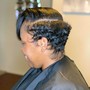 Sleek Ponytail (relaxed hair )