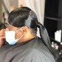 Sleek Ponytail (relaxed hair )