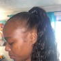 Knot ponytail