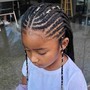 Kid's knotless Braids 5-7 years old Medium size