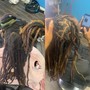 Loc ReTwist ( half head , sides shaved