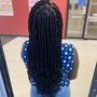 Mid back box braids