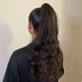 Sleek ponytail