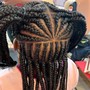 Kid's Style med to large braiding