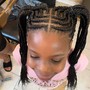 Kid's Style med to large braiding