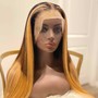 Glued Wig Install (wig constructed by me)