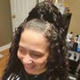 Partial Sew In ear down and style