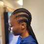 2 Strand Twist (partial half head )