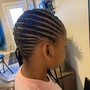 Kids - Cornrow top and individual back