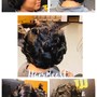 Flat twist updo