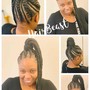 Flat twist updo