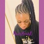 Medium size  box braids