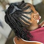 Adult braided Feedin ponytail