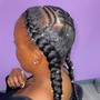 Feed in Braids (corn rows)