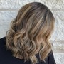 Root touch up, cut and style