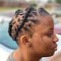 Loc Ponytail with Weave