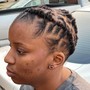 Loc Ponytail with Weave