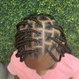 Kid's Knotless Box Braids w Flexi Rods