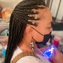 Medium Knotless Feed-In Box Braids