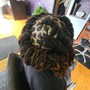 Loc Re-twist (ear length and shorter )