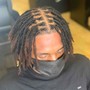 Ear length locs wash retwist style