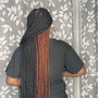 medium large knotless braids