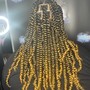 Large Knotless Braids Midback Length