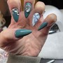 Hand painted CHARACTER (ADD ON TO ANY TYPE OF NAILS)