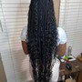 Knotless braids sm size midback