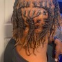 Loc Retwist w/Two Strand Twist (longer than mid back)