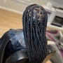 4 criss cross stitch braids with 2 buns