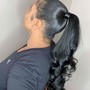 Braided Sleek ponytail