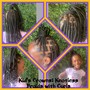 Kid's Knotless Box Braids w Flexi Rods