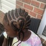 Kid's Two feed in Braids