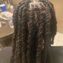 Loc Retwist w/Two Strand Twist (longer than mid back)