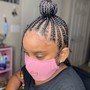 Kid's Braids into Ponytail