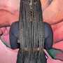 Small Knotless Braids Waist Length