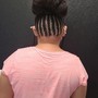 Feed in ponytail (medium)