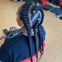 Starter Locs on a Fade Cut Medium Sized