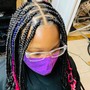 Kids Box Braids (medium)under 10yrs