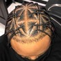 Cornrows (shaved sides and back)