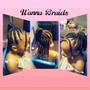 Kid's (9Ndunder) Braids with Beads