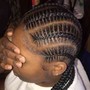 feedin ponytail (10-12 braids)