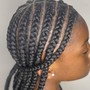 Natural hair Cornrows