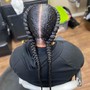 Natural hair Cornrows