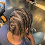 Hair added Box Braids/Locs Takedown