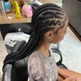 Kid's Mohawk braids