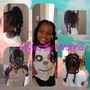 Kid's (9Ndunder) Braids w/Weave on scalp