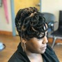 Bantu Knots Curls Locs or Natural Hair