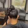 Feed In Ponytail Braids